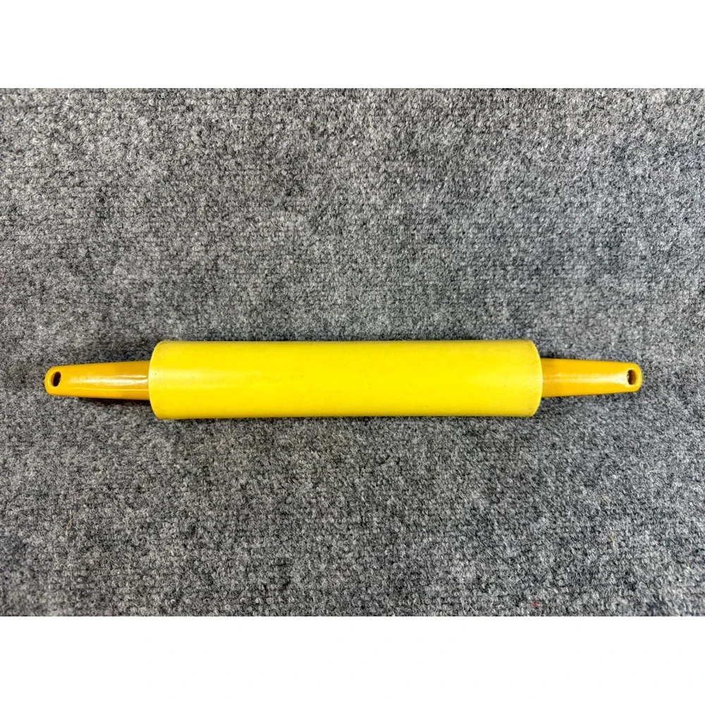 Vintage Rolling Pin Melamine Plastic Yellow On Yellow Handles MCM 12